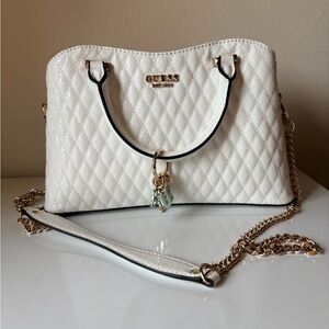 GUESS White Quilted Women's Bag